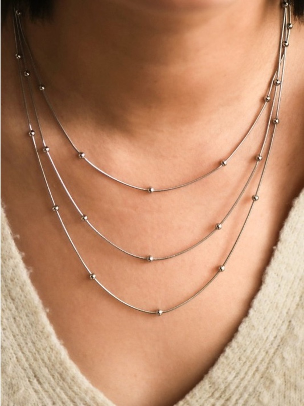 Layered Ball Chain Necklace